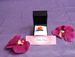 Bague Rose orange