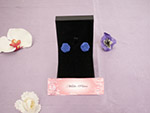 Clous d'oreille Rose Bleu